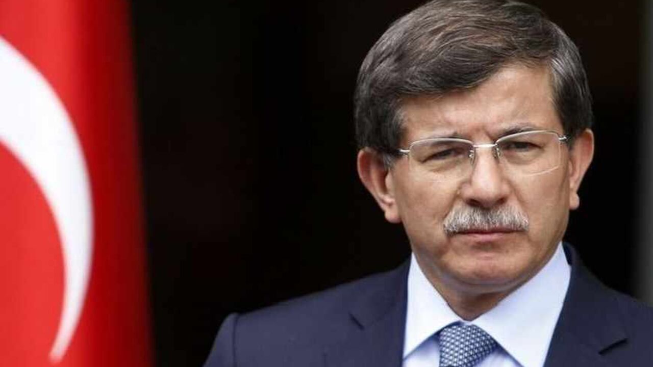 Turkey's Foreign Minister Davutoglu addresses the media in Ankara Turkey's Foreign Minister Ahmet Davutoglu addresses the media in Ankara June 13, 2013. REUTERS/Umit Bektas (TURKEY - Tags: POLITICS) - RTX10M6J