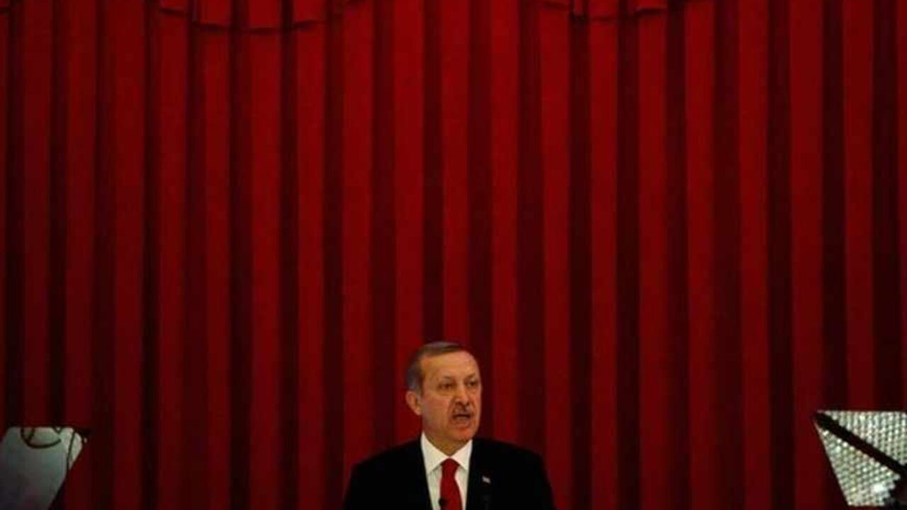 Turkey Prime Minister Tayyip Erdogan speaks during a conference in Ankara Turkey Prime Minister Tayyip Erdogan speaks during a conference in Ankara, June 18, 2013. REUTERS/Dado Ruvic (TURKEY - Tags: POLITICS CIVIL UNREST) - RTX10S1B