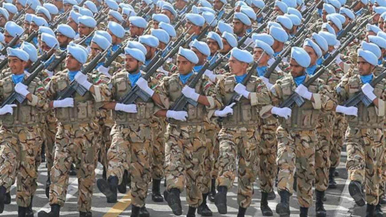 Members of Iranian Armed Forces march during the Army Day parade in Tehran Members of Iranian Armed Forces march during the Army Day parade in Tehran April 18, 2013. REUTERS/Hamid Forootan/ISNA/Handout (IRAN - Tags: MILITARY ANNIVERSARY) ATTENTION EDITORS - THIS PICTURE WAS PROVIDED BY A THIRD PARTY. REUTERS IS UNABLE TO INDEPENDENTLY VERIFY THE AUTHENTICITY, CONTENT, LOCATION OR DATE OF THIS IMAGE. THIS PICTURE IS DISTRIBUTED EXACTLY AS RECEIVED BY REUTERS, AS A SERVICE TO CLIENTS. FOR EDITORIAL USE ONLY. NOT FOR SALE FOR MARKETING OR ADVERTISING CAMPAIGNS - RTXYQI5
