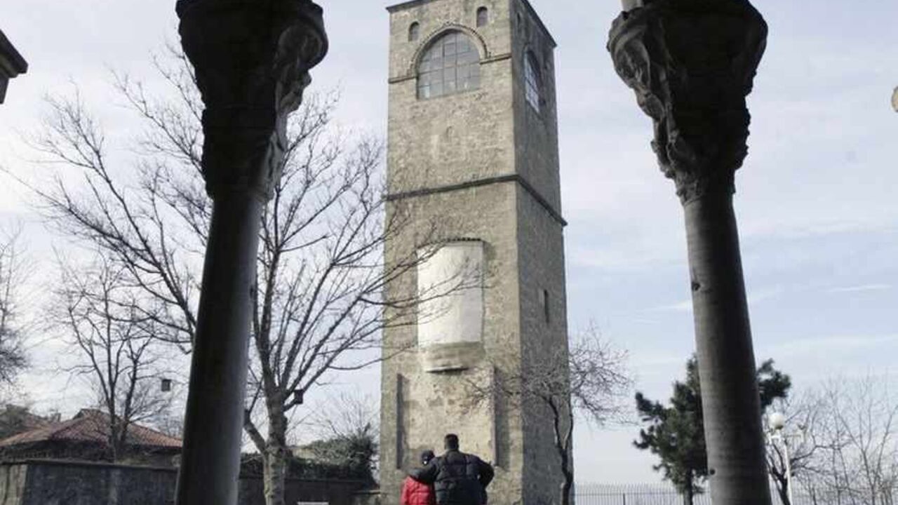 To match feature TURKEY-NATIONALISM/TRABZON A couple visits the site of the 13th century Haghia Sophia Church in Trabzon January 25, 2007. This sleepy Black Sea town is struggling to understand how it could produce youngsters capable of killing in cold blood. Police have charged Ogun Samast, 17, from Trabzon with the murder of prominent Turkish Armenian editor Hrant Dink, a year after another teenager shot dead an Italian Catholic priest as he prayed in his church in the same city. Picture taken January 25, 2007. To match feature TURKEY-NATIONALIS