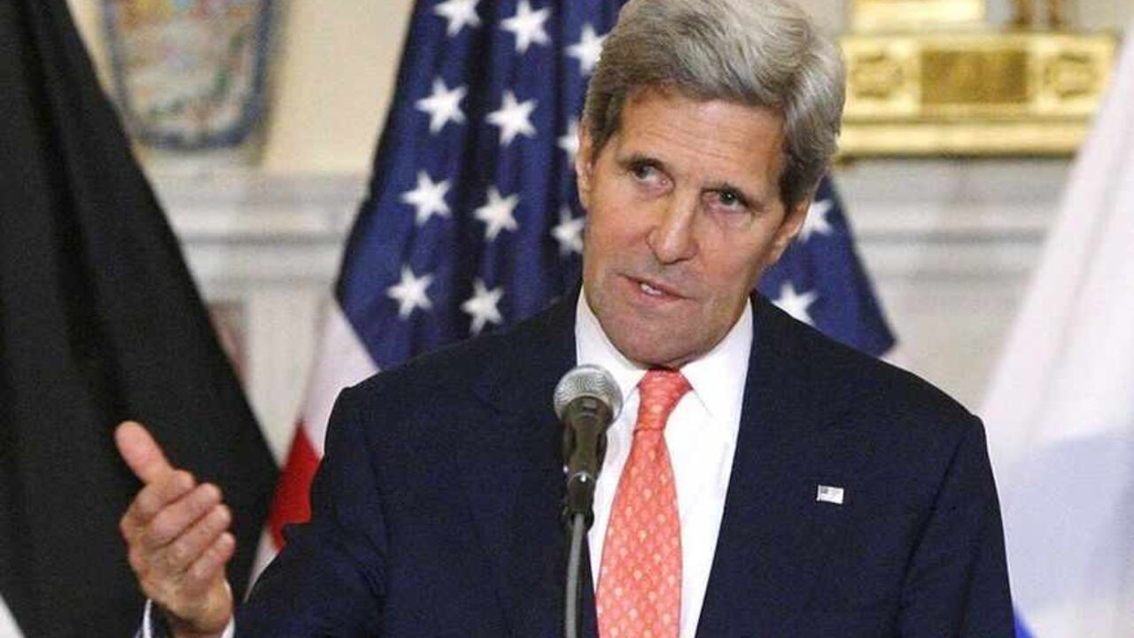 U.S. Secretary of State John Kerry announces further peace talks at a news conference with Israel's Justice Minister Tzipi Livni and Chief Palestinian negotiator Saeb Erekat in Washington U.S. Secretary of State John Kerry announces further peace talks at a news conference with Israel's Justice Minister Tzipi Livni (L) and Chief Palestinian negotiator Saeb Erekat (R) at the State Department in Washington July 30, 2013. Israel and the Palestinians will seek to reach a peace agreement within nine months and negotiators will meet again within two weeks after holding a "positive" first round of talks, Kerry said on Tuesday. REUTERS/Jonathan Ernst (UNITED STATES - Tags: POLITICS) - RTX1250G