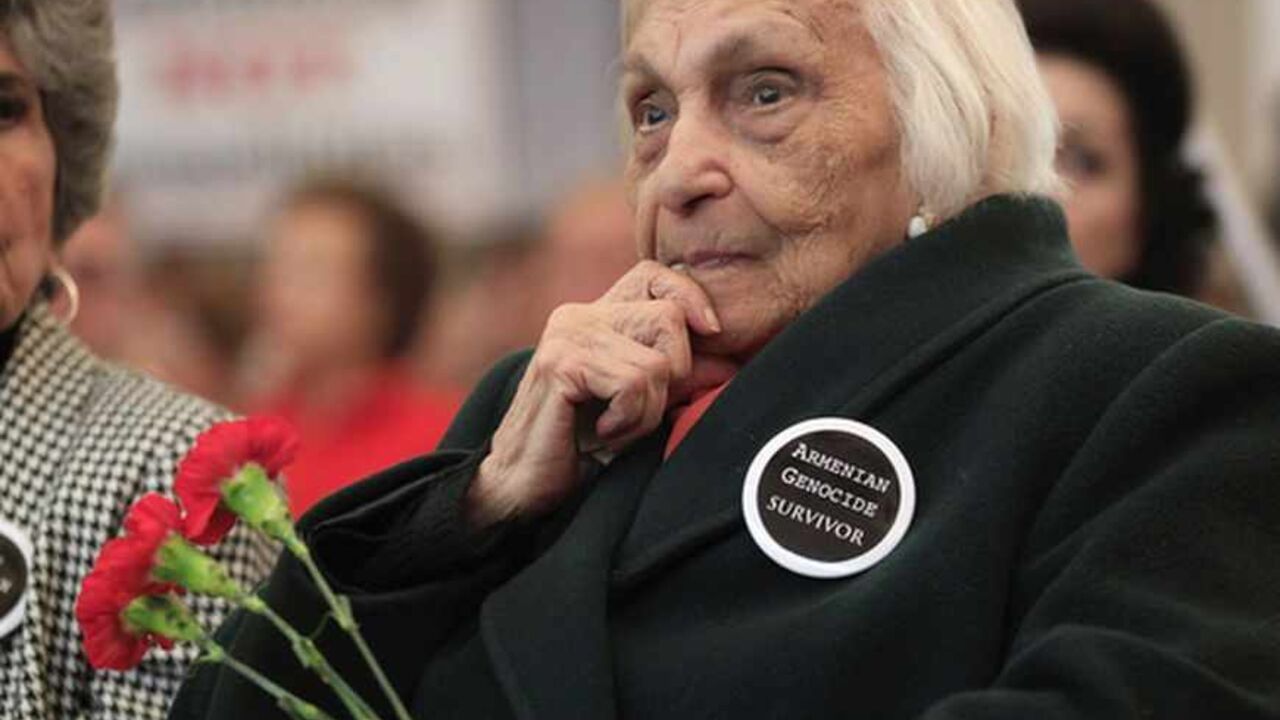 Woman joins others in commemorating the 95th anniversary of the World War One killing of Armenians by Ottoman Turks in New York City Orobik Eminian, 98, who was the only member of her family to escape the World War One killing of Armenians by Ottoman Turks, joins others in commemorating the 95th anniversary of the killings and a call for it to be termed a genocide in New York City April 25, 2010. Turkey rejects the term and denies that up to 1.5 million Armenians died. It says many Muslim Turks and Kurds, as well as Christian Armenians, were killed in inter-communal violence as Russian forces invaded eastern Anatolia during World War One