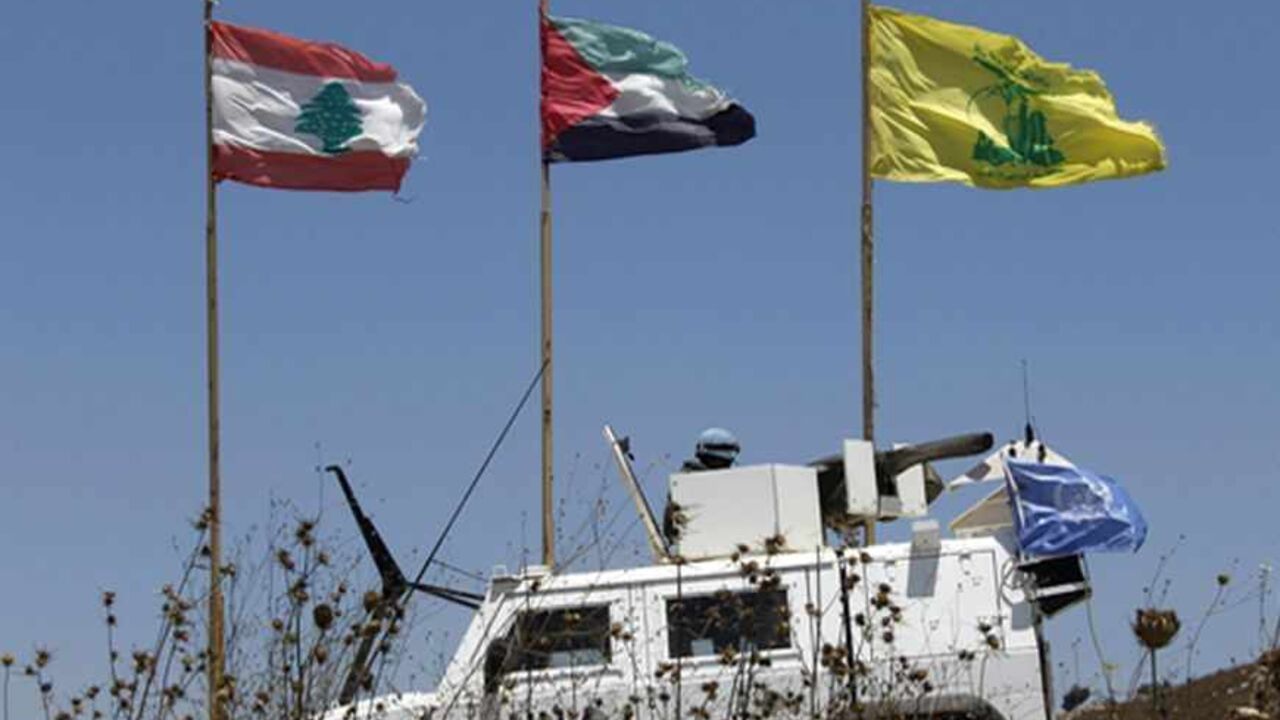 LEBANON-HEZBOLLAH/ Spanish peacekeepers of the United Nations Interim Force in Lebanon (UNIFIL) patrol on their armoured vehicle in Khiam village, southern Lebanon July 24, 2013. Europe's decision to blacklist Hezbollah's "military wing" was triggered by the Lebanese movement's growing role in Syria, but the partial ban may have little practical impact due to fears of destabilising Lebanon and the wider Middle East. REUTERS/Ali Hashisho (LEBANON - Tags: POLITICS CIVIL UNREST MILITARY) - RTX11X5R