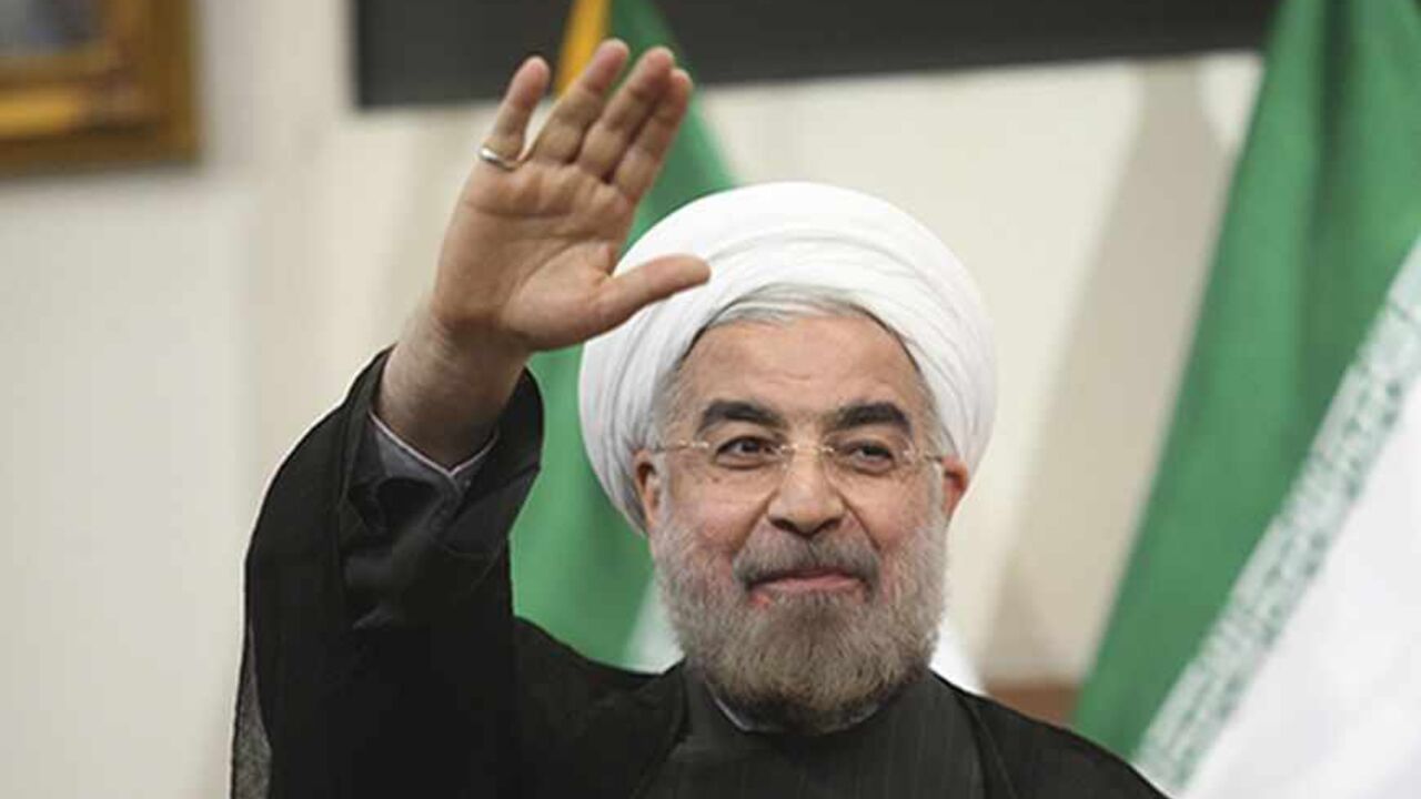 IRAN-ELECTION/ Iranian President-elect Hassan Rohani gestures to the media during a news conference in Tehran June 17, 2013. REUTERS/Fars News/Majid Hagdost (IRAN - Tags: POLITICS PROFILE) ATTENTION EDITORS - THIS IMAGE WAS PROVIDED BY A THIRD PARTY. FOR EDITORIAL USE ONLY. NOT FOR SALE FOR MARKETING OR ADVERTISING CAMPAIGNS. THIS PICTURE IS DISTRIBUTED EXACTLY AS RECEIVED BY REUTERS, AS A SERVICE TO CLIENTS - RTX10QWD