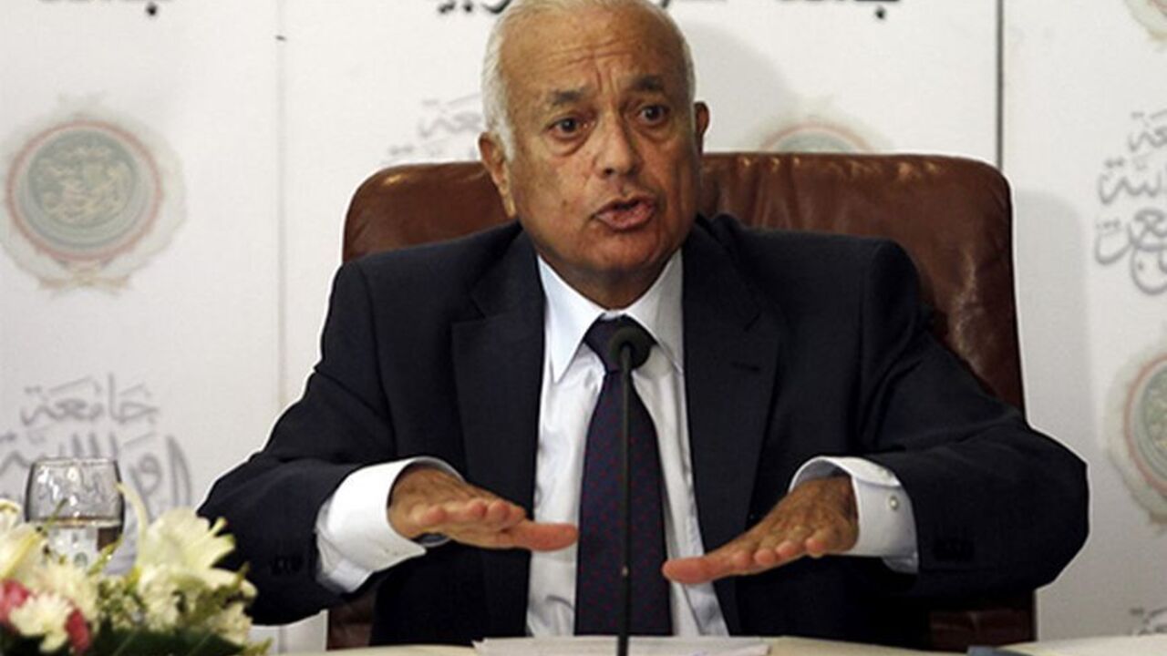 SYRIA-CRISIS/ARABS Arab League Secretary General Nabil El-Araby speaks at a news conference on the Syrian crisis, after the Arab foreign ministers meeting at the Arab League headquarters in Cairo September 2, 2013. Arab states on Sunday urged the international community to take action against the Syrian government over a chemical gas attack that killed hundreds of civilians. REUTERS/Amr Abdallah Dalsh (EGYPT - Tags: POLITICS CONFLICT) - RTX134KS