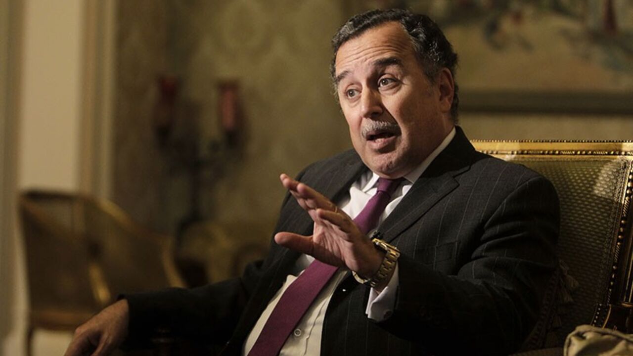 EGYPT-FAHMY/ Egyptian Foreign Minister Nabil Fahmy speaks during an interview with Reuters at his office in Cairo November 2, 2013. Fahmy said on Saturday that Egypt would look beyond the United States to meet its security needs and warned Washington that it could no longer ignore popular demands in a changed Arab world. Picture taken November 2, 2013. REUTERS/Mohamed Abd El Ghany (EGYPT - Tags: POLITICS) - RTX14YF8