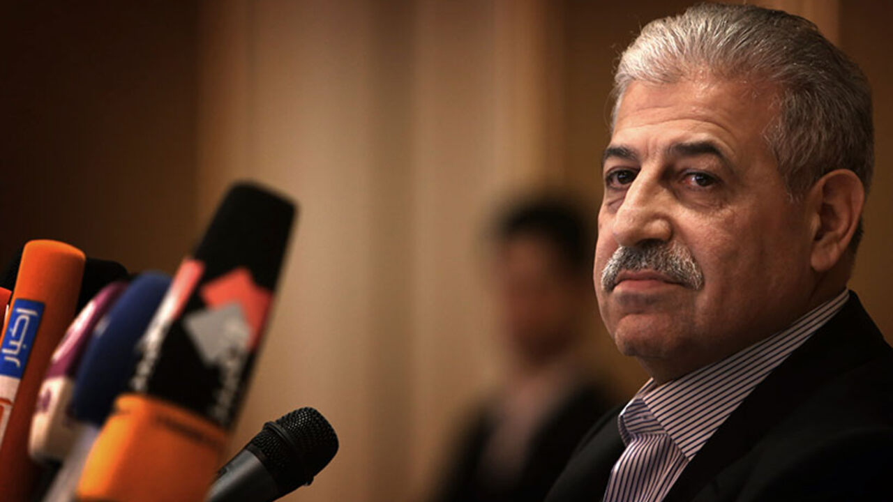 IRAQ-KURDS-IRAN-CULTRUE-INDUSTRY Athil al-Nujaifi, the governor of Mosul, addresses a press conference in Arbil, the capital of the autonomous Kurdish region of northern Iraq, on June 11, 2014. Half a million people were estimated to have fled Iraq's second city of Mosul, as Islamist militants tightened their grip after overrunning it and a swathe of other territory. AFP PHOTO / SAFIN HAMED (Photo credit should read SAFIN HAMED/AFP/Getty Images)