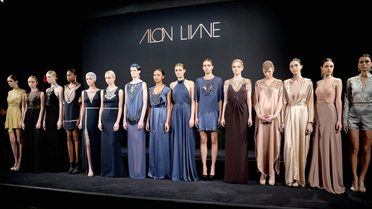 Alon Livne - Presentation - Mercedes-Benz Fashion Week Fall 2014 NEW YORK, NY - FEBRUARY 10: Models pose at the Alon Livne presentation during Mercedes-Benz Fashion Week Fall 2014 at The Hub at The Hudson Hotel on February 10, 2014 in New York City. (Photo by Fernanda Calfat/Getty Images for Mercedes-Benz Fashion Week)