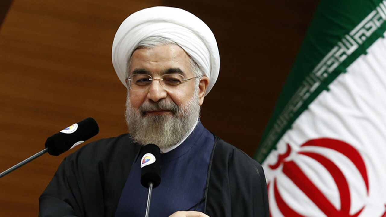 Rouhani addresses the audience during a meeting in Ankara Iran's President Hassan Rouhani addresses the audience during a meeting in Ankara June 10, 2014. REUTERS/Umit Bektas (TURKEY - Tags: POLITICS) - RTR3T16B