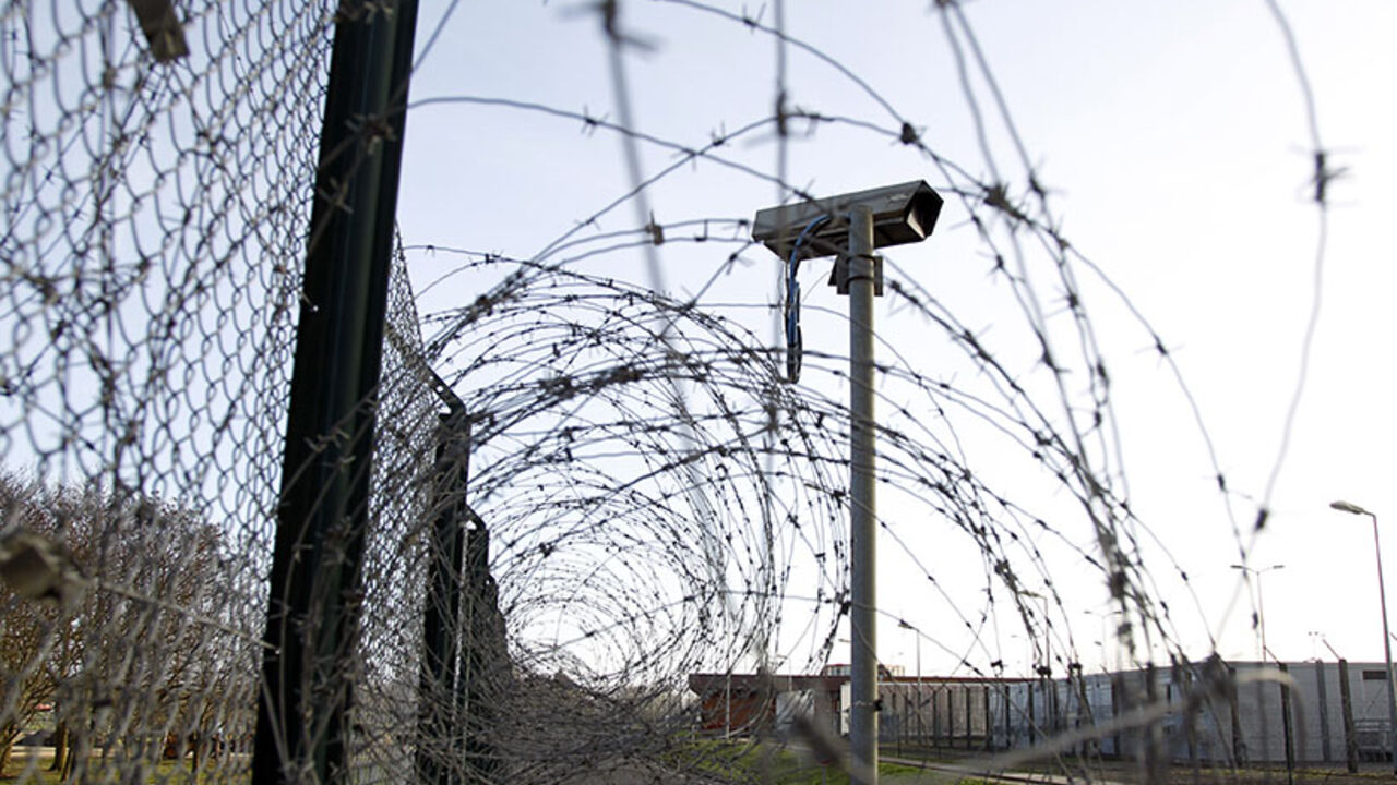 A surveillance camera is seen near a barbed-wire fence inside the Chinon Nuclear Power Plant in Chinon, centre France A surveillance camera is seen near a barbed-wire fence inside the Chinon Nuclear Power Plant in Chinon, centre France, January 6, 2012. France will take new measures to tighten security around its 58 nuclear power plants, Interior Minister told daily Le Parisien on Friday, after Greanpeace activists succeeded in entering two of them last month. REUTERS/Charles Platiau (FRANCE - Tags: ENERGY) - RTR2VYIR