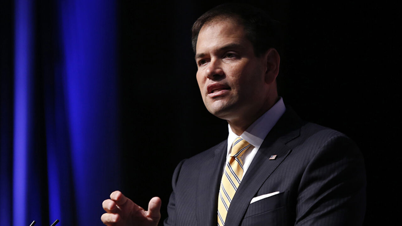 Senator Marco Rubio delivers remarks at the Faith & Freedom Coalition "Road to Majority" policy conference in Washington Senator Marco Rubio (R-FL) delivers remarks at the Faith & Freedom Coalition "Road to Majority" policy conference in Washington, June 19, 2014. REUTERS/Yuri Gripas (UNITED STATES - Tags: POLITICS) - RTR3UOX7