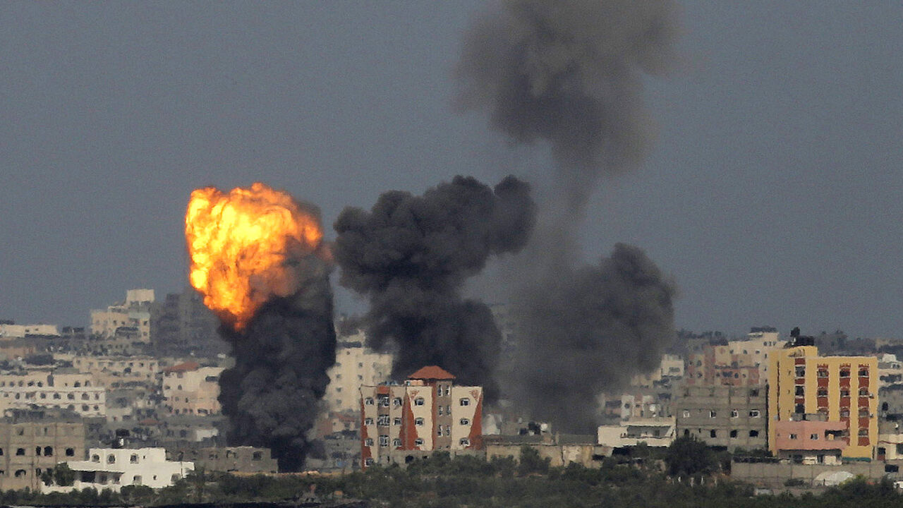 An explosion is seen in the northern Gaza Strip after an Israeli air strike An explosion is seen in the northern Gaza Strip after an Israeli air strike July 13, 2014. Israeli naval commandos clashed with Hamas militants in a raid on the coast of the Gaza Strip on Sunday, in what appeared to be the first ground assault of a six-day Israeli offensive on the territory aimed at stopping Palestinian rocket fire. REUTERS/Ammar Awad (GAZA - Tags: POLITICS CIVIL UNREST) - RTR3YCA0