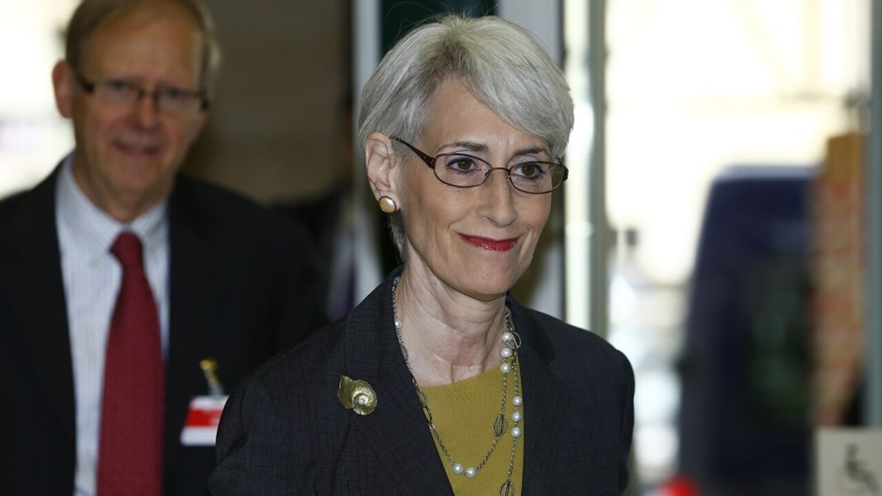 U.S. Under Secretary of State Sherman arrives before start of two days of closed-door nuclear talks at United Nations offices in Geneva U.S. Under Secretary of State for Political Affairs Wendy Sherman arrives before the start of two days of closed-door nuclear talks at the United Nations offices in Geneva November 7, 2013. An agreement that would open the door to a resolution of the decade-long nuclear standoff between Iran and six world powers is possible this week if negotiators exert the maximum efforts, Iran's Foreign Minister Mohammad Javad Zarif said on Thursday. REUTERS/Denis Balibouse (SWITZERLAND - Tags: POLITICS ENERGY) - RTX153O