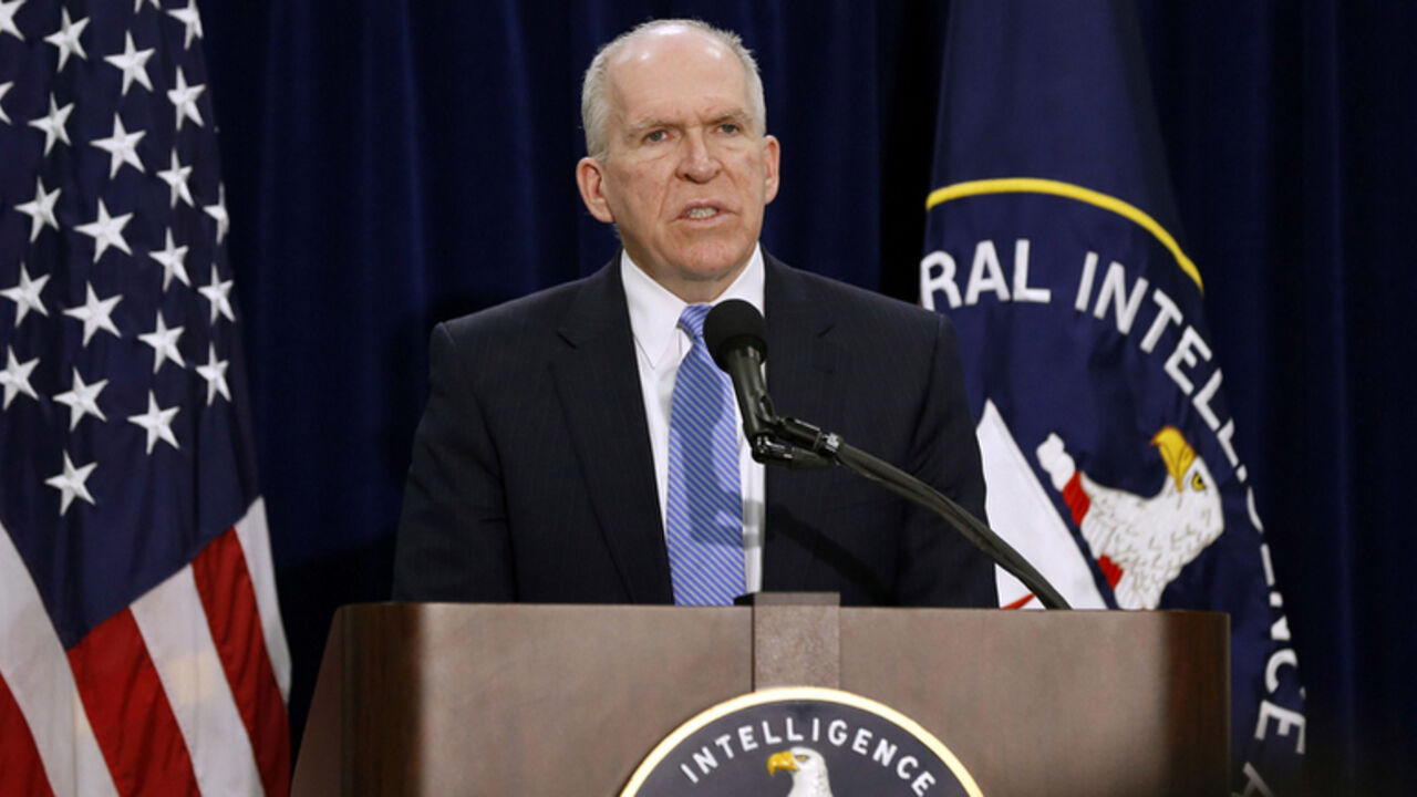 Director of the Central Intelligence Agency John Brennan answers a reporter's question during a rare news conference at CIA Headquarters in Virginia Director of the Central Intelligence Agency (CIA) John Brennan answers a reporter's question during a rare news conference at CIA Headquarters in Virginia, December 11, 2014. Brennan said on Thursday that some agency officers used "abhorrent" interrogation techniques and said it was "unknowable" whether so-called enhanced interrogation techniques managed to get useful intelligence out of terrorism suspects. REUTERS/Larry Downing (UNITED STATES - Tags: POLITICS MILITARY) - RTR4HOFL