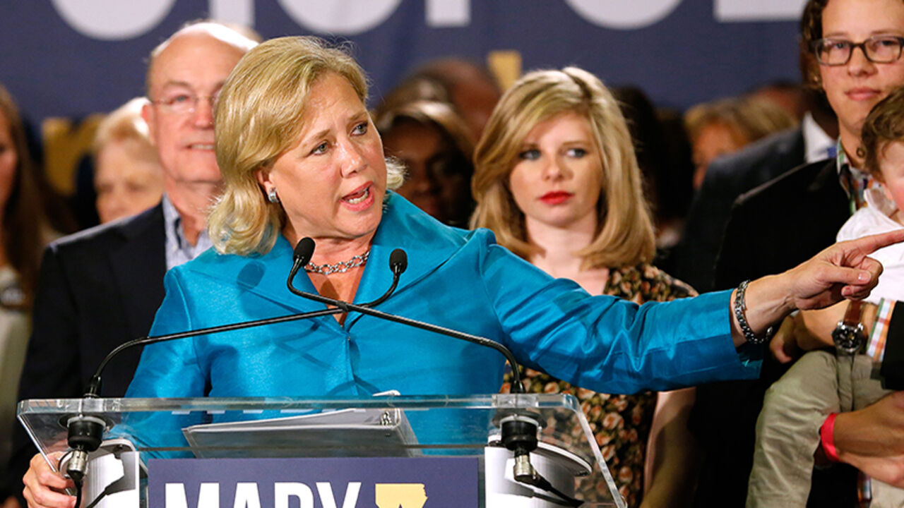 Democrat Mary Landrieu makes a speech after the results of the midterm elections in Louisiana Democrat Mary Landrieu makes a speech after the results of the midterm elections in Louisiana, New Orleans, November 4, 2014. REUTERS/Jonathan Bachman (UNITED STATES - Tags: POLITICS ELECTIONS) - RTR4CV6X