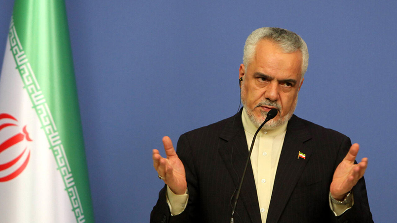 Par7340130 Iran's first vice President Mohammad Reza Rahimi speaks during a press conference with Turkish Prime Minister in Ankara on October 4, 2012. AFP PHOTO / ADEM ALTAN (Photo credit should read ADEM ALTAN/AFP/GettyImages)