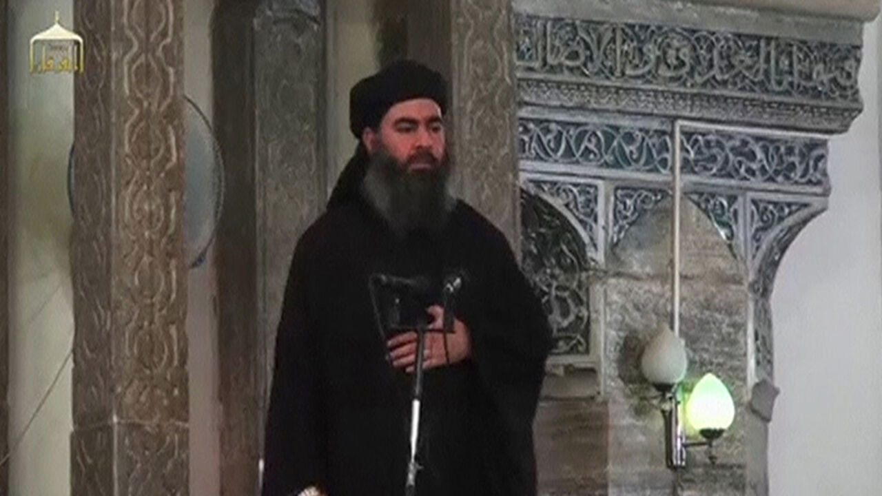 IRAQ-SECURITY/BAGHDADI A man purported to be the reclusive leader of the militant Islamic State Abu Bakr al-Baghdadi has made what would be his first public appearance at a mosque in the centre of Iraq's second city, Mosul, according to a video recording posted on the Internet on July 5, 2014, in this still image taken from video. There had previously been reports on social media that Abu Bakr al-Baghdadi would make his first public appearance since his Islamic State in Iraq and the Levant (ISIL) changed its name to the Islamic S