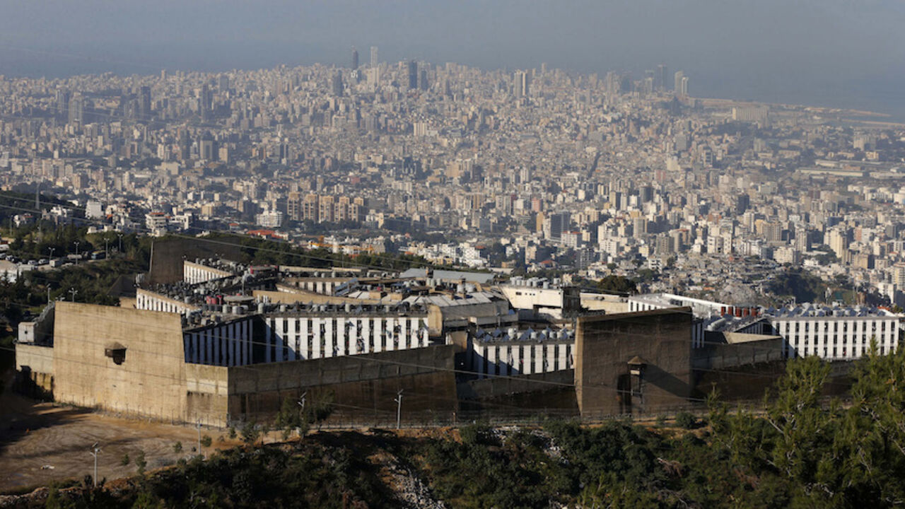 A general view shows Roumieh prison, in Roumieh A general view shows Roumieh prison, in Roumieh January 12, 2015. Lebanese forces stormed the country's largest prison on Monday where Islamist militants are detained, security sources said, as authorities searched for those behind a double suicide attack at the weekend. Interior Minister Nohad Machnouk headed to Roumieh prison east of Beirut early on Monday and told Reuters the crackdown came after intelligence showed some of the inmates were connected to the bombings, which killed eight. REUTERS/Mohamed A