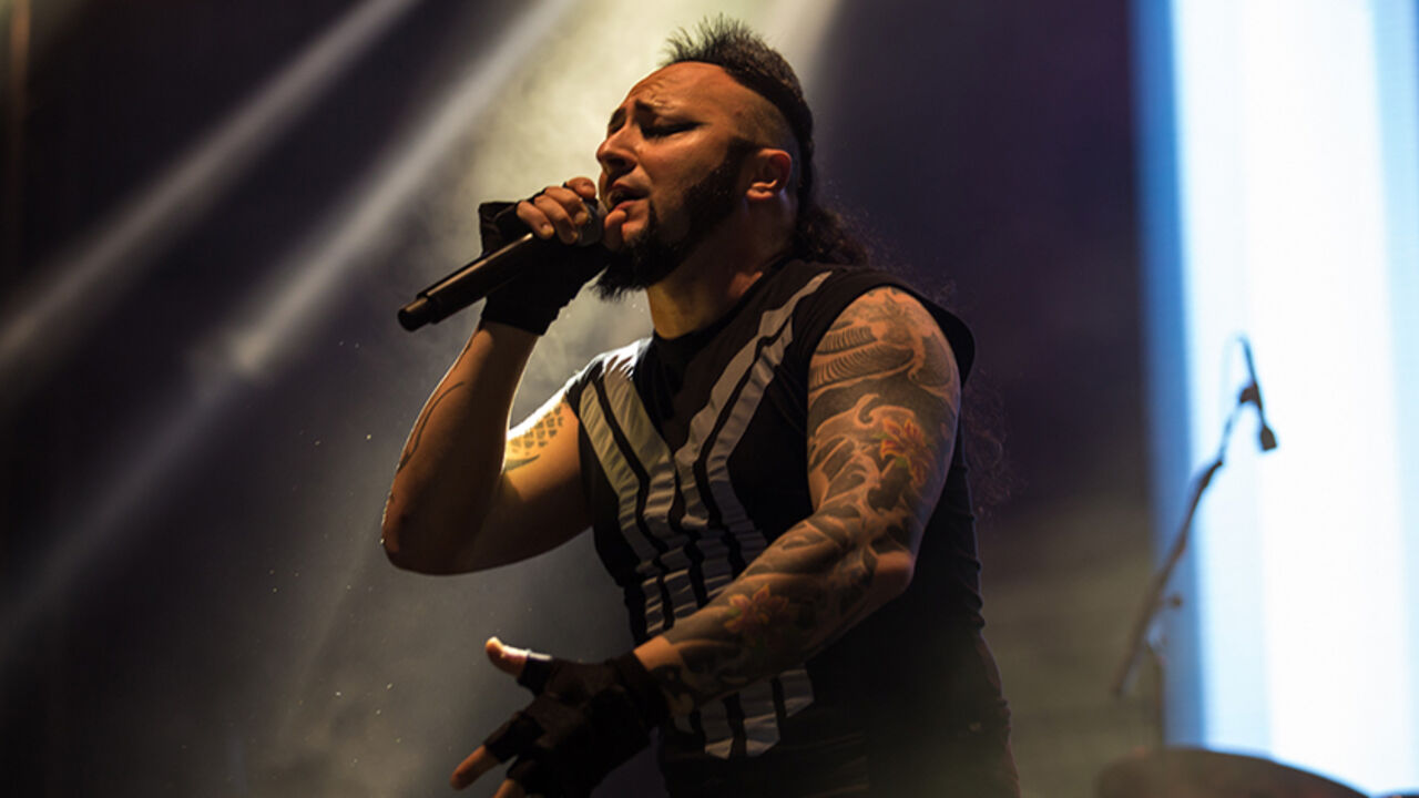 Hayko Cepkin Ankara - TURKEY, 03-15-2015: Hayko Cepkin on stage during a concert.(Photo © 2015 Piero Castellano)