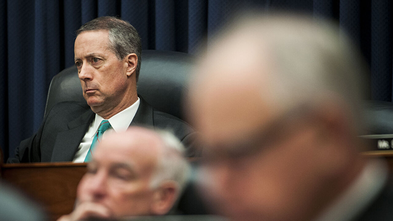84132539 WASHINGTON, DC - MARCH 3: Chairman Rep. Mac Thornberry (R-TX) listens to Defense Undersecretary for Policy Christine Wormuth and Army Gen. Lloyd Austin, commander of the U.S. Central Command testify during the House Armed Services Full Committee hearing on "The President's Proposed Authorization for Use of Military Force Against ISIL and U.S. Policy, Strategy, and Posture in the Greater Middle East" in the Rayburn House Office Building on Capitol Hill on March 3, 2015 in Washington, D.C. President Obama i