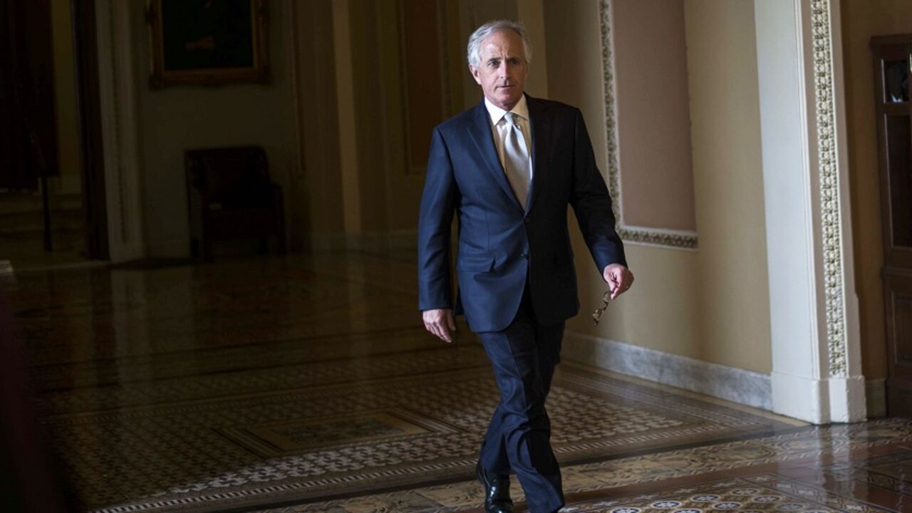 U.S. Senator Bob Corker walks inside the U.S. Capitol in Washington U.S. Senator Bob Corker walks inside the U.S. Capitol in Washington, in this picture taken on April 15, 2015. REUTERS/James Lawler Duggan - RTX1A1BU