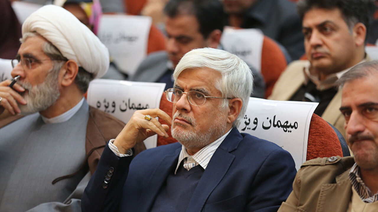 Nic6406835 Iranian former Vice-President Mohammad Reza Aref (C), attends the reformist Islamic Iran Participation Front (IIPF) party meeting in Tehran on January 15,2015. Iranian reformers gathered in Tehran, the first since 2009, with the ambition to return parliament to conservative control in the 2016 parliamentary elections, taking advantage of the momentum that carried Hassan Rohani to president in 2013. AFP PHOTO/ ATTA KENARE (Photo credit should read ATTA KENARE/AFP/Getty Images)
