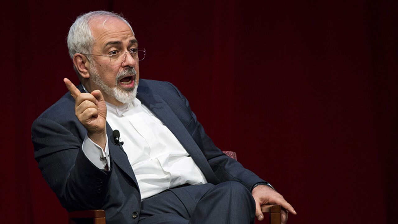 IRAN-NUCLEAR/ZARIF Iranian Foreign Minister Mohammad Javad Zarif speaks at the New York University (NYU) Center on International Cooperation in New York April 29, 2015. Iran's foreign minister on Wednesday offered assurances that Tehran is committed to maintaining freedom of navigation in the Persian Gulf in the aftermath of the seizure of a commercial ship by Iranian forces a day earlier. REUTERS/Lucas Jackson - RTX1AUQZ