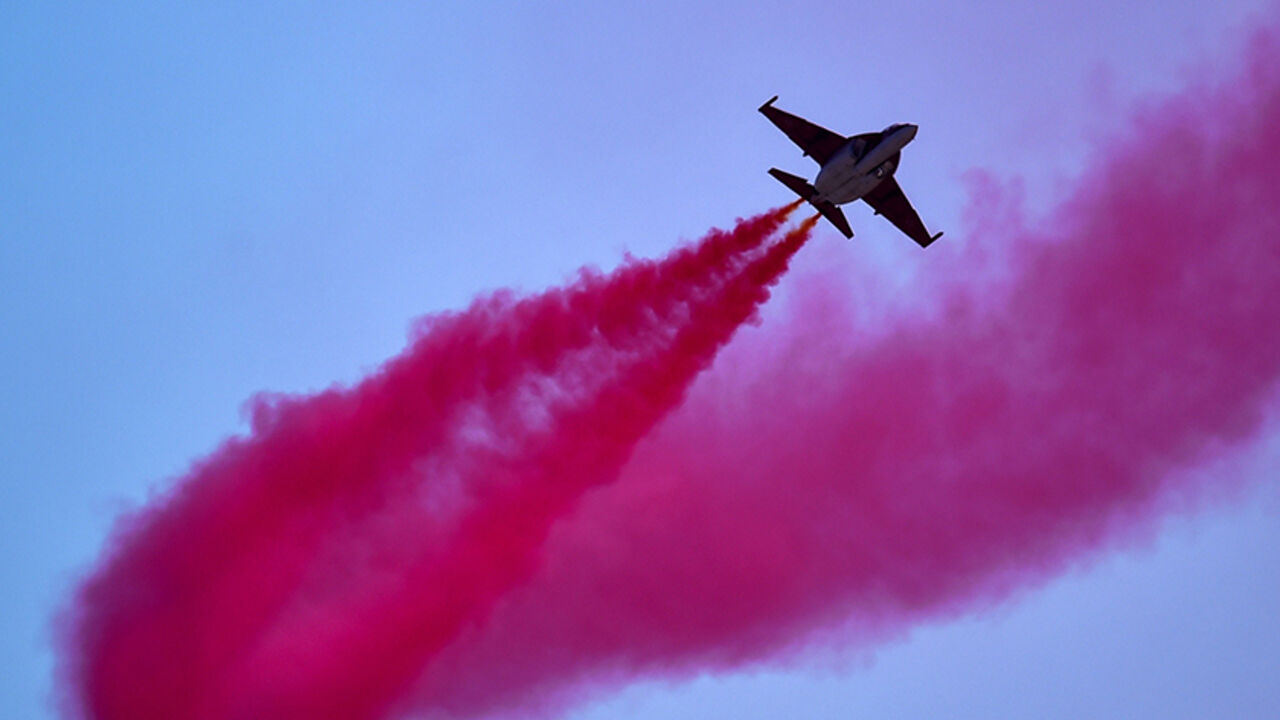 DV2108488 A Russian Yakovlev Yak-130 Mitten subsonic two-seat advanced jet trainer performs during the MAKS-2015, the International Aviation and Space Show, in Zhukovsky, outside Moscow, on August 25, 2015. AFP PHOTO / KIRILL KUDRYAVTSEV (Photo credit should read KIRILL KUDRYAVTSEV/AFP/Getty Images)