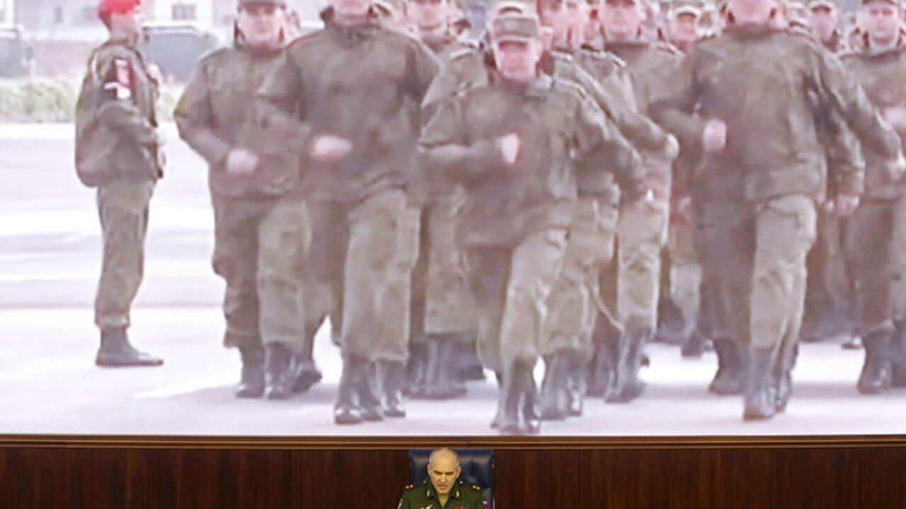 Chief of the Main Operational Directorate of the General Staff of the Russian Armed Forces Lieutenant General Sergei Rudskoy attends a briefing in Moscow, Russia, March 18, 2016. REUTERS/Sergei Karpukhin - RTSB316