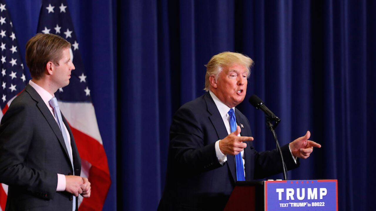 USA-ELECTION/TRUMP U.S. Republican presidential candidate Donald Trump speaks at a campaign rally at the Sharonville Convention Center in Cincinnati, Ohio July 6, 2016. REUTERS/Aaron P. Bernstein - RTX2K2AV