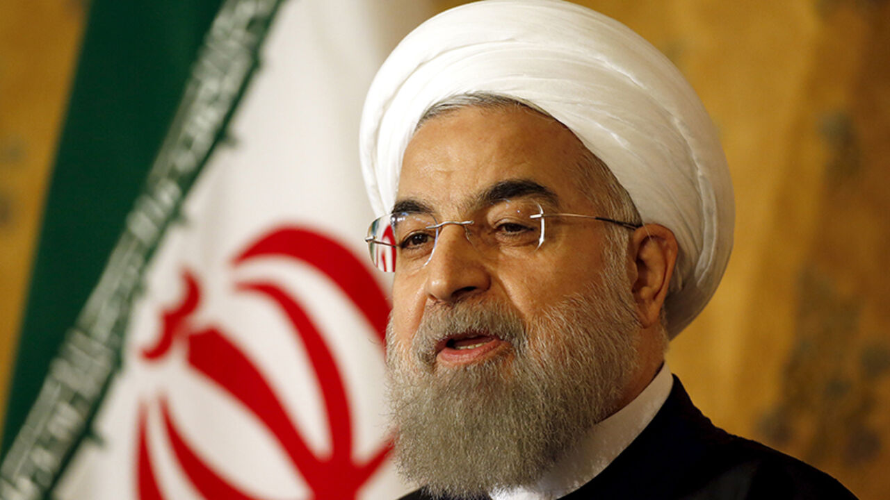 IRAN-EUROPE/ROUHANI Iran President Hassan Rouhani attends during news conference in Rome, Italy, January 27, 2016. REUTERS/Alessandro Bianchi - RTX246QU