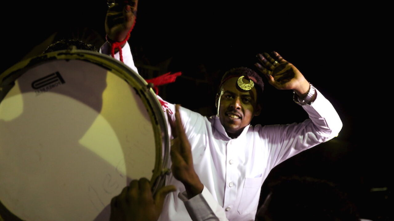 EGYPT-ELECTION/NUBIANS A groom dances as Nubians celebrate at a traditional Nubian wedding in the Nubian village of Adindan near Aswan, south of Egypt, September 30, 2015. For half a century, Egypt's Nubians have patiently lobbied the government in Cairo for a return to their homelands on the banks of the Nile, desperate to reclaim territory their ancestors first cultivated 3,000 years ago. Yet all their efforts to gain political influence have brought next to nothing. In Egypt's incoming parliament, which will be finalised afte