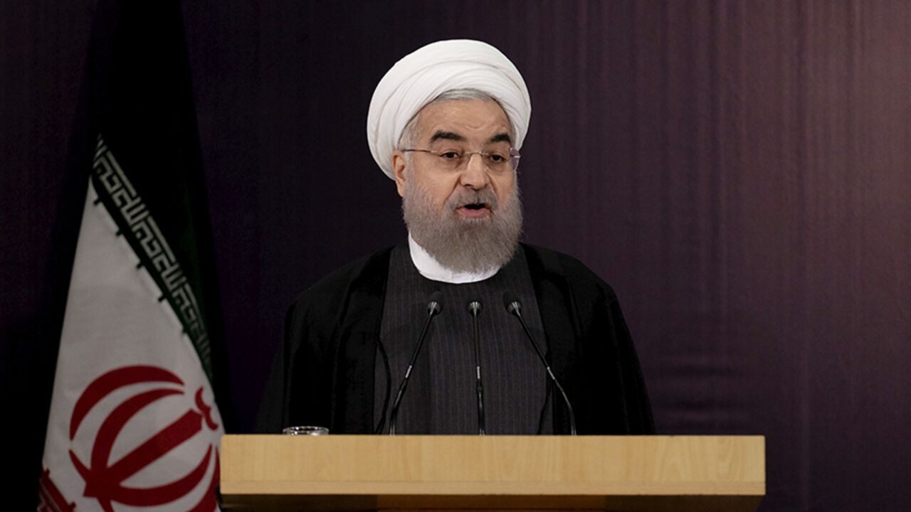 IRAN-ELECTION/ Iranian President Hassan Rouhani talks to journalists after he registered for February's election of the Assembly of Experts, the clerical body that chooses the supreme leader, at Interior Ministry in Tehran December 21, 2015. REUTERS/Raheb Homavandi/TIMA ATTENTION EDITORS - THIS IMAGE WAS PROVIDED BY A THIRD PARTY. FOR EDITORIAL USE ONLY. - RTX1ZKIQ
