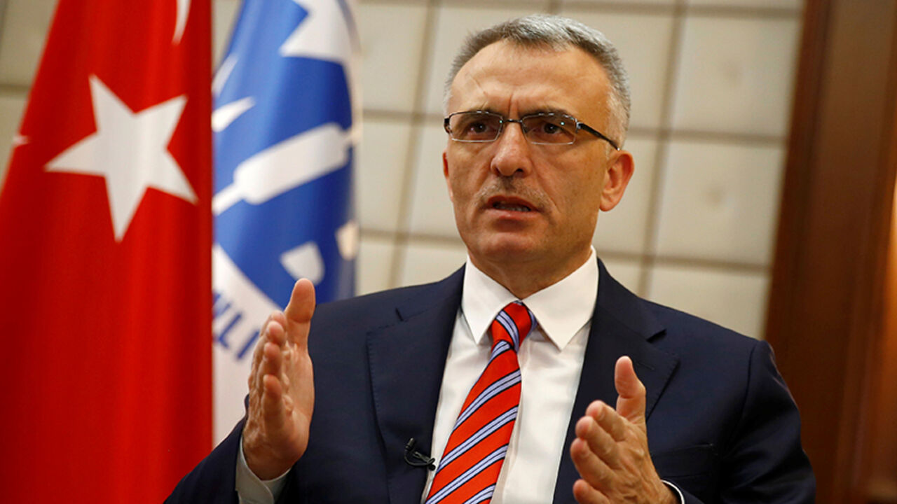 TURKEY-ECONOMY/FINMIN Turkey's Finance Minister Naci Agbal speaks during an interview with Reuters in Ankara, Turkey, September 27, 2016. Picture taken September 27, 2016. REUTERS/Umit Bektas - RTSPSH4