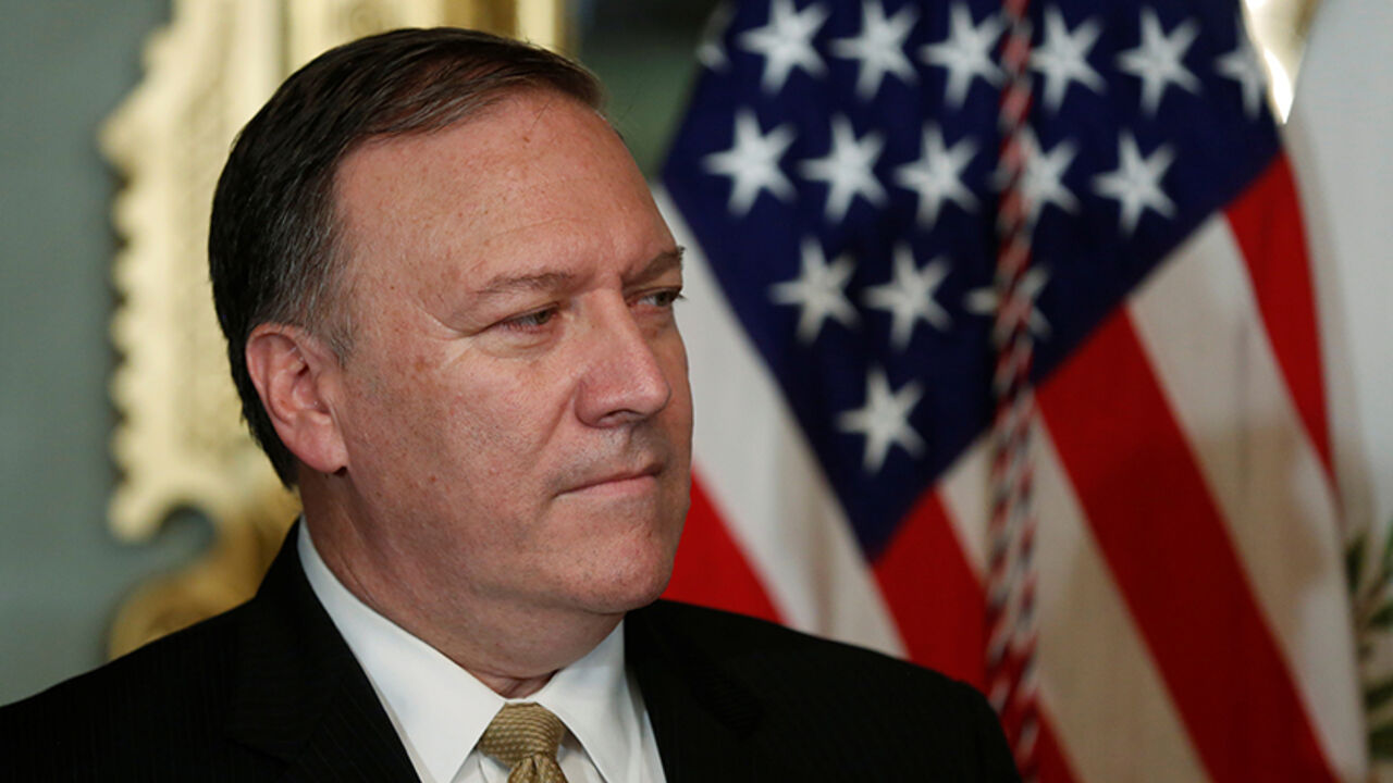 USA-TRUMP/POMPEO Mike Pompeo waits to be sworn in as director of the Central Intelligence Agency (CIA) in U.S. Vice President Mike Pence's ceremonial office in the Eisenhower Executive Office Building at the White House in Washington, U.S. January 23, 2017. REUTERS/Jonathan Ernst - RTSX1LZ
