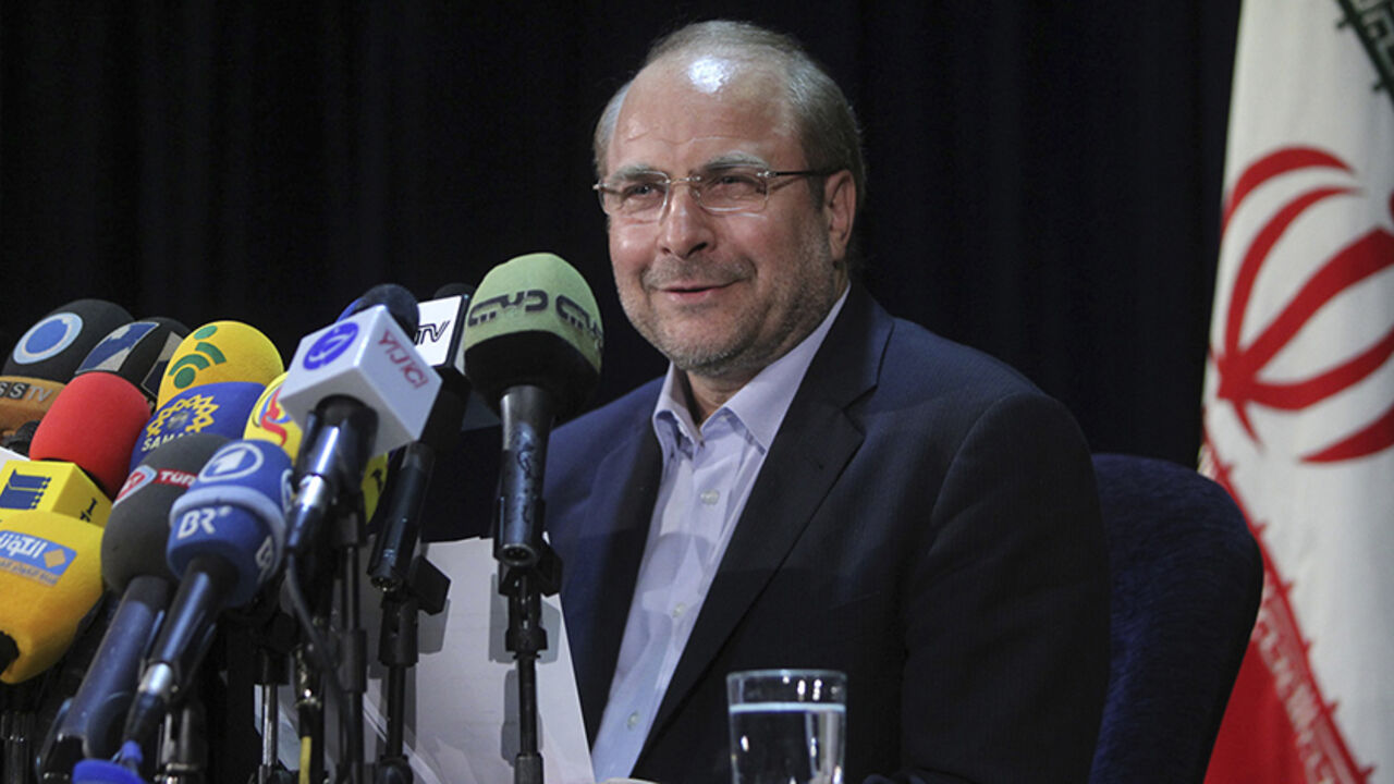 IRAN-ELECTION/ File photo taken May 11, 2013 shows Tehran Mayor and Iranian presidential candidate Mohammad Baqer Qalibaf. The Iranian presidential election will be held June 14. REUTERS/Fars News
(iIRAN - Tags: POLITICS ELECTIONS PROFILE) ATTENTION EDITORS - THIS IMAGE WAS PROVIDED BY A THIRD PARTY. FOR EDITORIAL USE ONLY. NOT FOR SALE FOR MARKETING OR ADVERTISING CAMPAIGNS. THIS PICTURE IS DISTRIBUTED EXACTLY AS RECEIVED BY REUTERS, AS A SERVICE TO CLIENTS - RTX10KSD