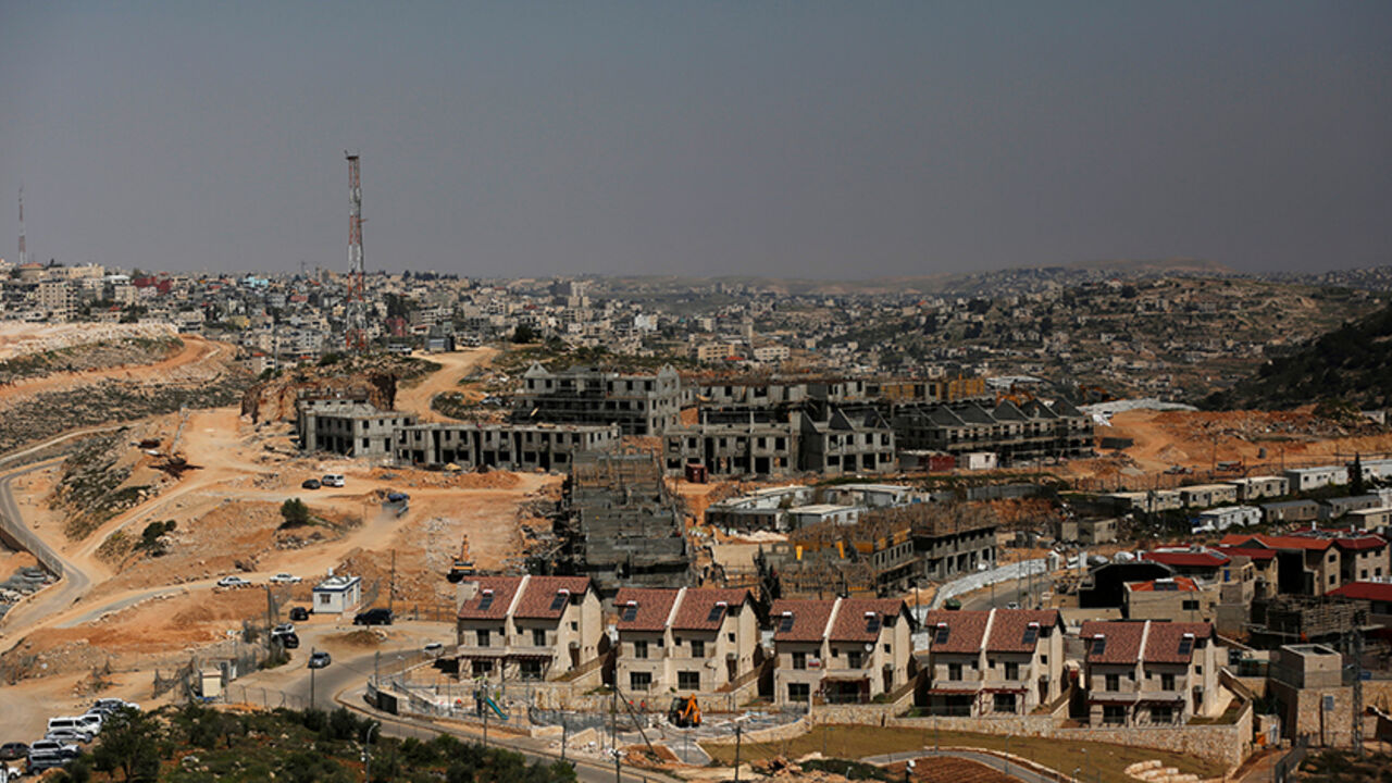 ISRAEL-PALESTINIANS/SETTLEMENTS Buildings under construction are seen in this general view picture of the Israeli settlement of Efrat, in the occupied West Bank March 26, 2017. Picture taken March 26, 2017. REUTERS/Ronen Zvulun - RTX33V8P
