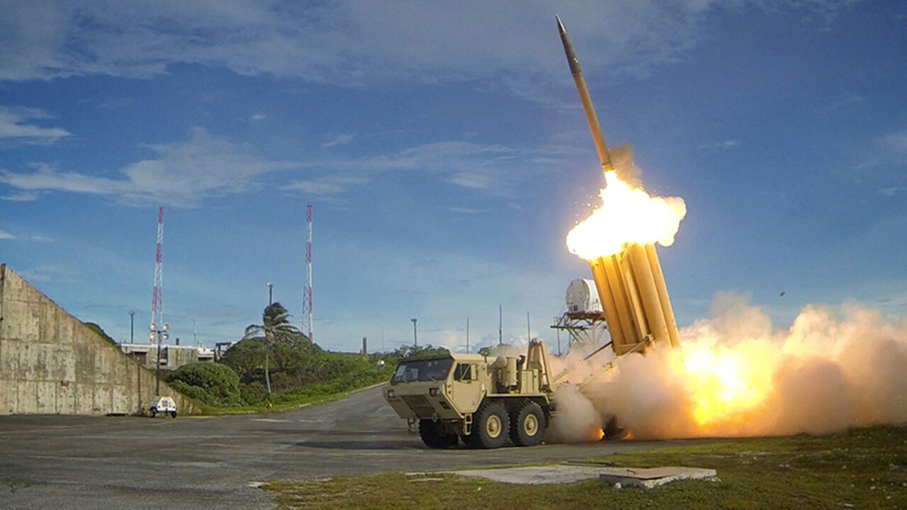 NORTHKOREA-MISSILES/ FILE PHOTO - A Terminal High Altitude Area Defense (THAAD) interceptor is launched during a successful intercept test, in this undated handout photo provided by the U.S. Department of Defense, Missile Defense Agency. U.S. Department of Defense, Missile Defense Agency/Handout via Reuters/File PhotoATTENTION EDITORS - FOR EDITORIAL USE ONLY. NOT FOR SALE FOR MARKETING OR ADVERTISING CAMPAIGNS. THIS IMAGE HAS BEEN SUPPLIED BY A THIRD PARTY. IT IS DISTRIBUTED, EXACTLY AS RECEIVED BY REUTERS, AS A SERVICE TO CL