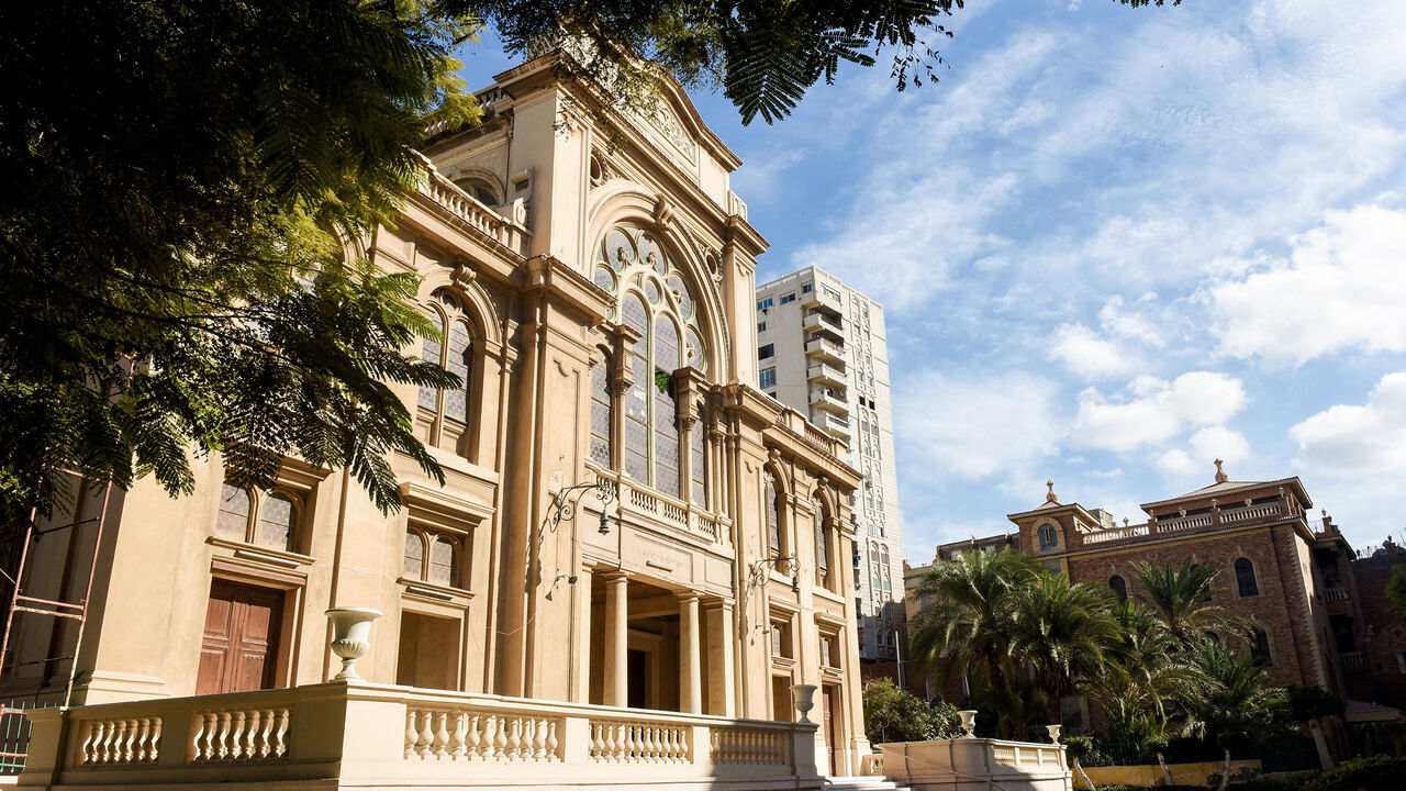 AFP_I311O A general view shows the Prophet Eliyahu Hanavi synagogue also known as the Temple of the Eliyahu Hanabi of Alexandria in Nabi Daniel Street in the northern Egyptian coastal city of Alexandria on November 14, 2016.
Once a flourishing community, only a handful of Egyptian Jews, mostly elderly women, is all that remains in the Arab world's most populous country, aiming at least to preserve their heritage. Egypt still has about a dozen synagogues, but like many of the country's monuments they need restoration