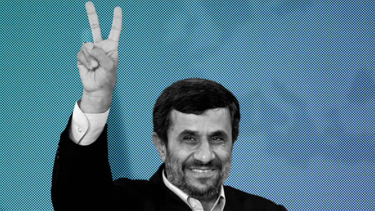 IRAN-POLITICS/AHMADINEJAD Iran's President Mahmoud Ahmadinejad gestures as he leaves a news conference in Istanbul, Turkey May 9, 2011.REUTERS/Murad Sezer/File Photo - RTX2DZ1N