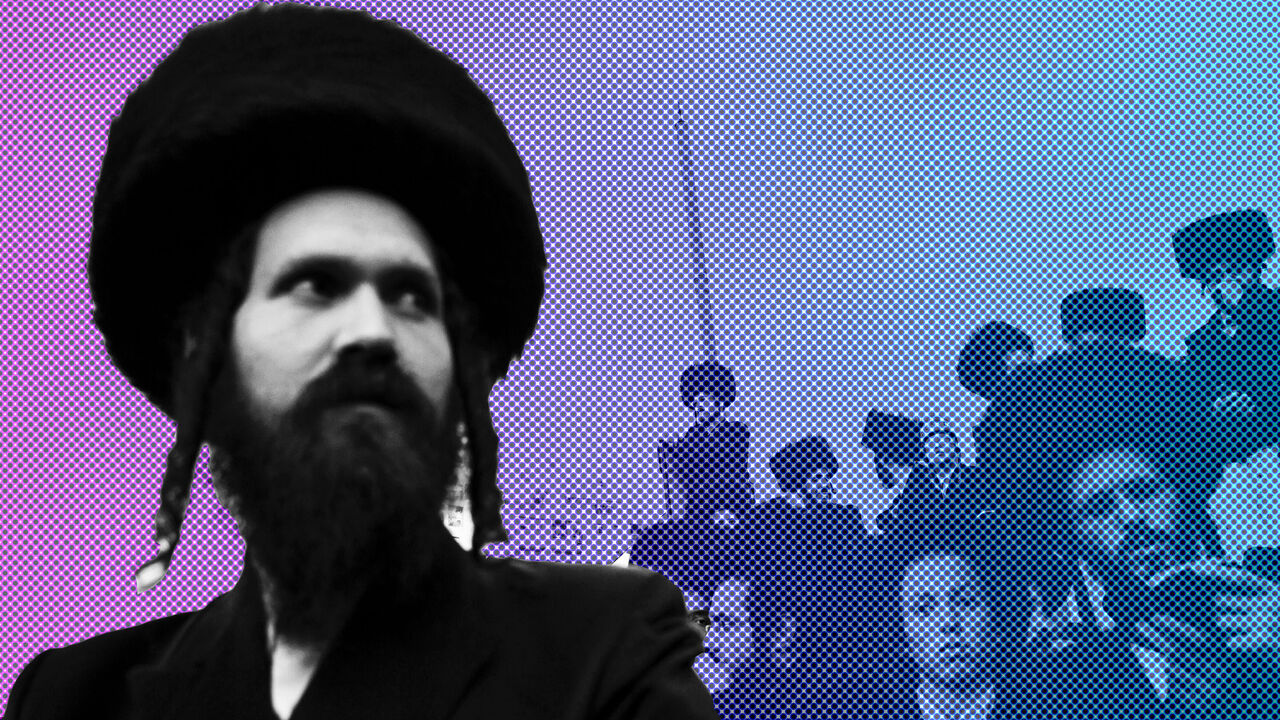 ISRAEL/ Ultra-orthodox Jews watch the wedding ceremony of Esther Rokeach and Avraham Safrin (not pictured) in Jerusalem June 10, 2014. Thousands gathered on Tuesday to celebrate the wedding between Safrin and Rokeach, the granddaughter of the spiritual leader of the Belz Hasidim, which is one of the largest Hasidic movements in the world. Picture taken June 10, 2014. REUTERS/Baz Ratner (JERUSALEM - Tags: RELIGION SOCIETY) - GM1EA6B1I3X01