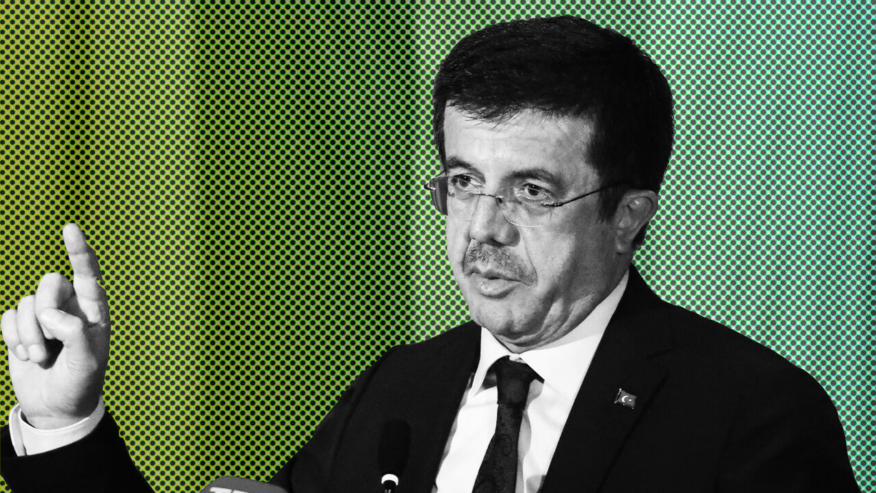 TURKEY-REFERENDUM/GERMANY-NETHERLANDS Turkey's Economy Minister Nihat Zeybekci makes a speech in Cologne, Germany, March 5, 2017. REUTERS/Wolfgang Rattay - LR1ED351J96QJ