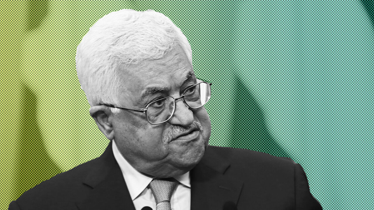RUSSIA-PALESTINIANS/PUTIN-ABBAS Palestinian President Mahmoud Abbas attends an opening of the Center via a teleconference with Bethlehem, before a meeting with Russian President Vladimir Putin at the Bocharov Ruchei state residence in Sochi, Russia, May 11, 2017. REUTERS/Yuri Kochetkov/Pool - UP1ED5B12QY0K