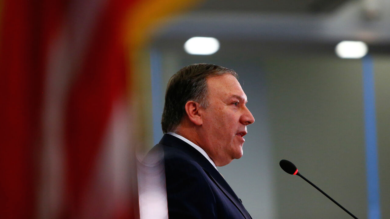 USA-INTELLIGENCE/ Central Intelligence Agency Director Mike Pompeo speaks at The Center for Strategic and International Studies in Washington, U.S. April 13, 2017. REUTERS/Eric Thayer - RC19305DC520