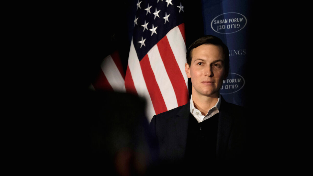 USA-TRUMP/KUSHNER White House senior adviser Jared Kushner delivers remarks on the Trump administration's approach to the Middle East region at the Saban Forum in Washington, U.S., December 3, 2017. REUTERS/James Lawler Duggan TPX IMAGES OF THE DAY - RC1512772FC0