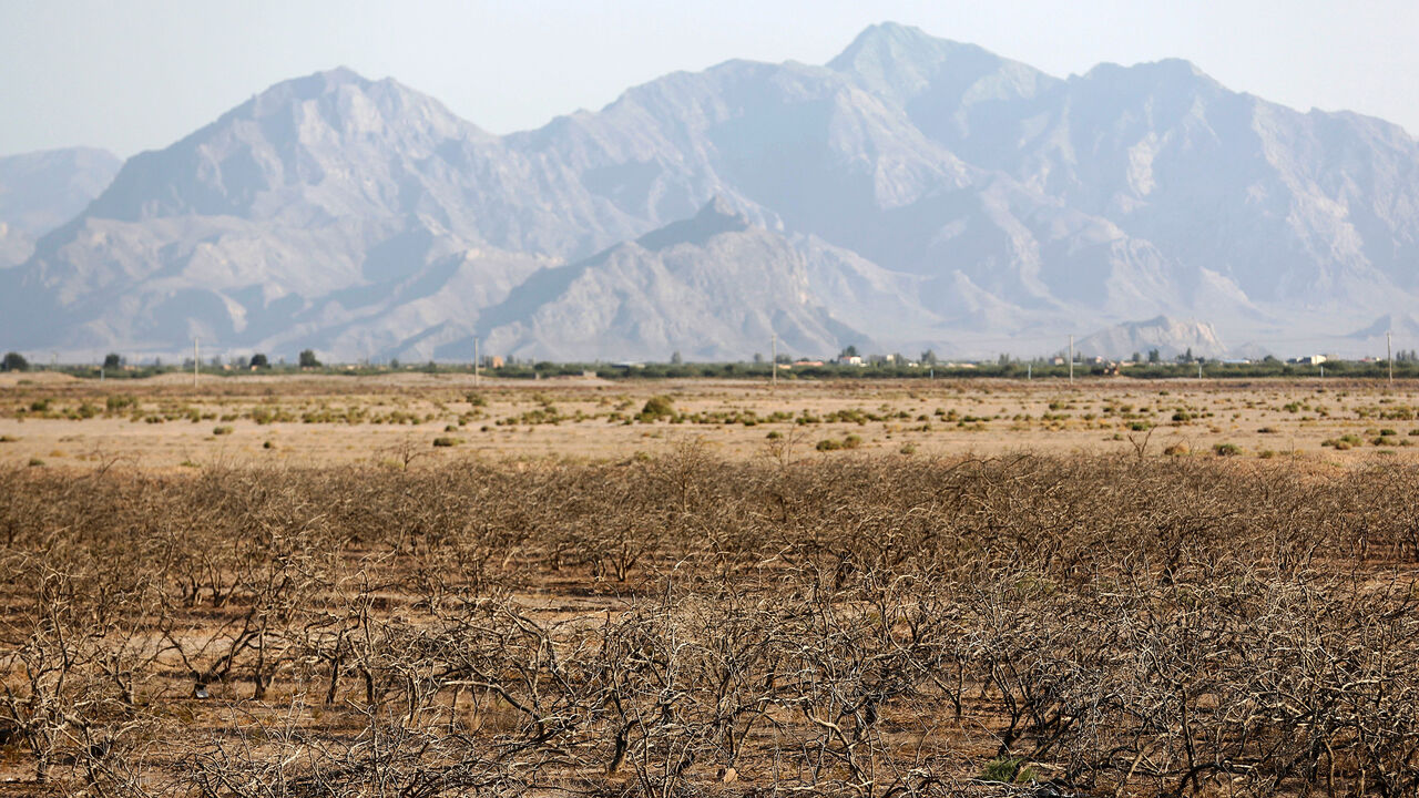 AFP_EY4L8 A picture taken on August 14, 2016 in a abandoned village near the southern Iranian city of Sirjan shows dead pistachio trees at a field that farmers left behind due to the lack of water.
The pistachio trees at the village in southern Iran are long dead, bleached white by the sun -- the underground water reserves sucked dry by decades of over-farming and waste. The last farmers left with their families 10 years ago, and the village has the look of an abandoned Martian colony. / AFP / ATTA KENARE / TO GO WIT