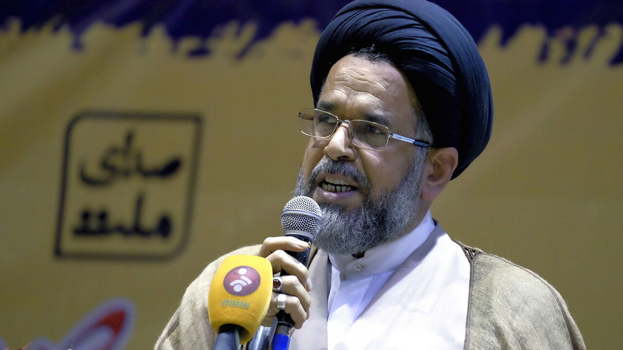 IRAN-ELECTION/ Iran's Minister of Intelligence Mahmoud Alavi, a candidate for upcoming vote on the Assembly of Experts, speaks during a campaign gathering of candidates mainly close to the reformist camp, in Tehran February 23, 2016. REUTERS/Raheb Homavandi/TIMA ATTENTION EDITORS - THIS IMAGE WAS PROVIDED BY A THIRD PARTY. FOR EDITORIAL USE ONLY. - GF10000320085