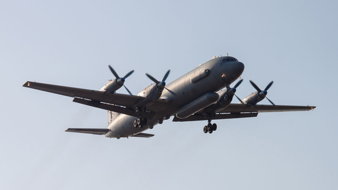 MIDEAST-CRISIS/SYRIA-RUSSIA A Russian Il-20 reconnaissance aircraft takes off from Central military airport in Rostov-on-Don, Russia March 6, 2014. Picture taken March 6, 2014. REUTERS/Sergey Pivovarov - UP1EE9I1LVW24