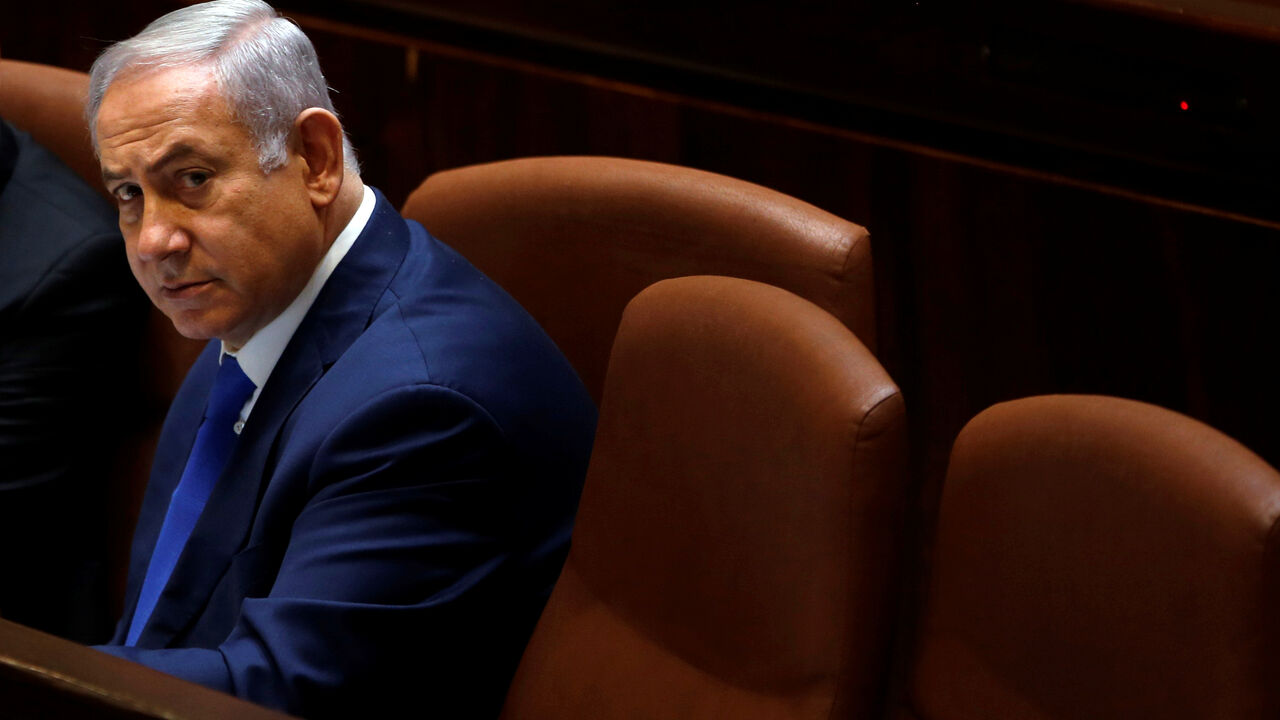 Israeli Prime Minister Benjamin Netanyahu attends a session of the plenum of the Knesset, the Israeli Parliament, in Jerusalem, March 12, 2018. REUTERS/Ronen Zvulun - RC1C0029F120