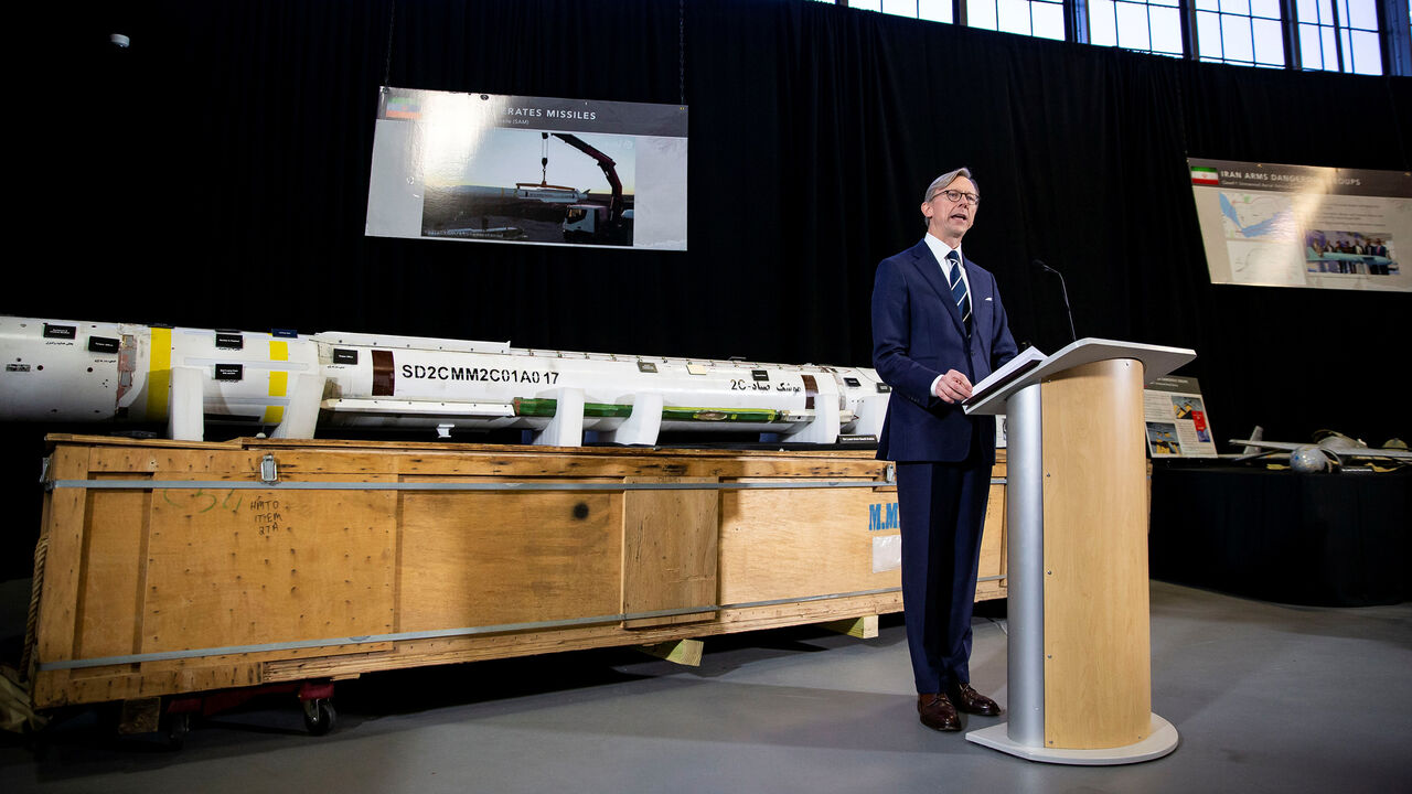 USA-IRAN/MILITARY Brian Hook, U.S. Special Representative for Iran, speaks about potential threats posed by the Iranian regime to the international community, during a news conference at a military base in Washington, U.S., November 29, 2018. REUTERS/Al Drago - RC1E85655B90
